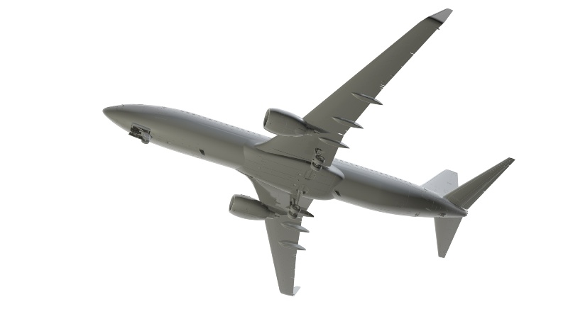 разработка 3d модели самолета