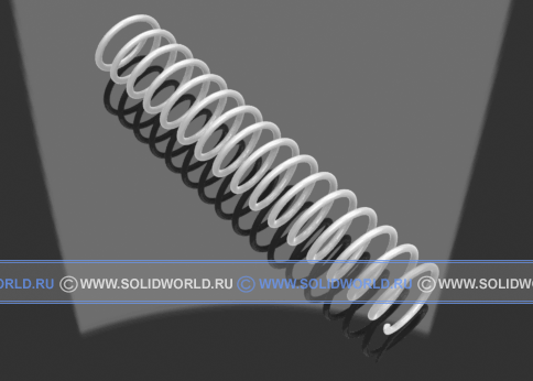 3d модель solidworks - пружина сжатия